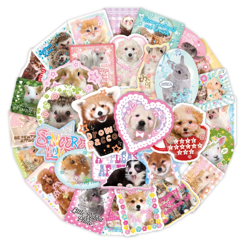 Vintage Fashion Magazine - 50pcs/set Kawaii Fashion Scrapbook Journal Sticker
