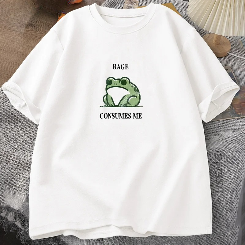 Vintage Fashion T Shirts - Rage Consumes Me Frog Vintage T