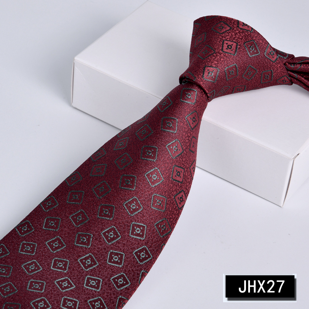 Vintage Fashion Jobs - Wine-Red Vintage Box Geometric Pattern Woven