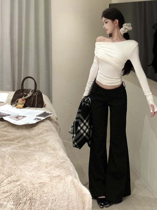 Sexy Lady Style Long Sleeve T- - огляд і ціна Vintage Fashion T Shirts