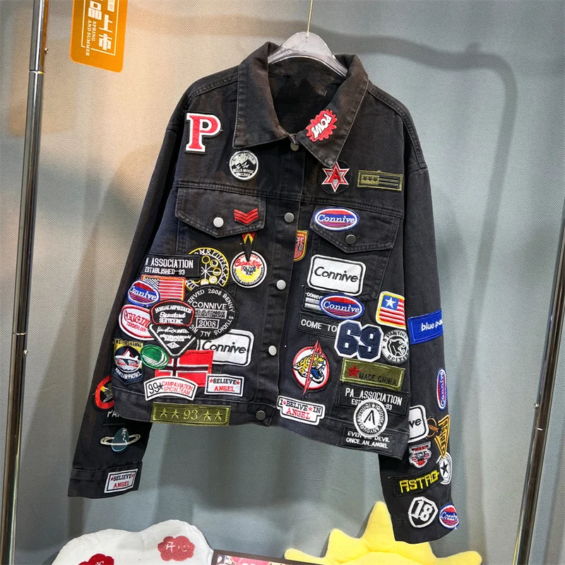 Spring and Autumn New Men's Em - огляд і ціна Patchwork Jean Jacket