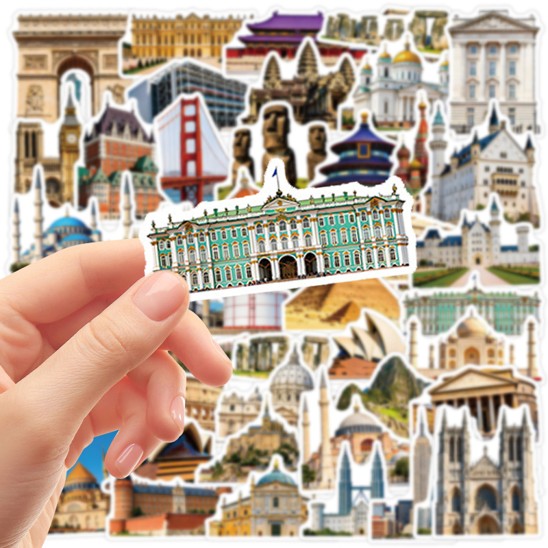50PCS Famous City Landmark Tra - огляд і ціна Vintage Fashion Magazine