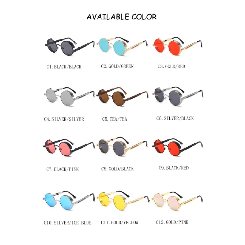 Metal Steampunk Sunglasses Men - огляд і ціна Vintage Fashion Brands