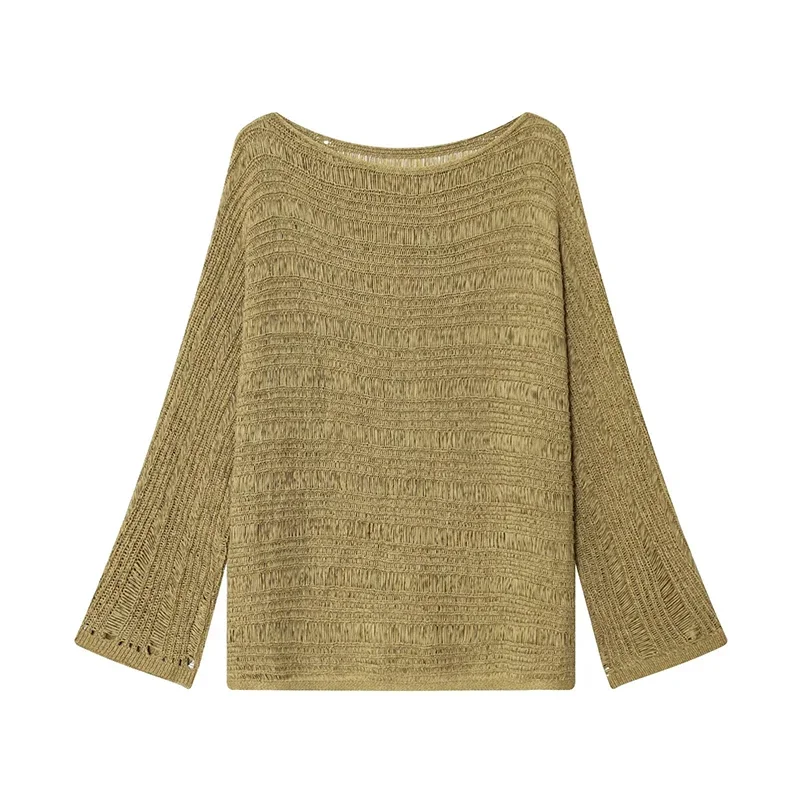 Vintage Boat Neck Knit Sweater - огляд і ціна Vintage Fashion Women