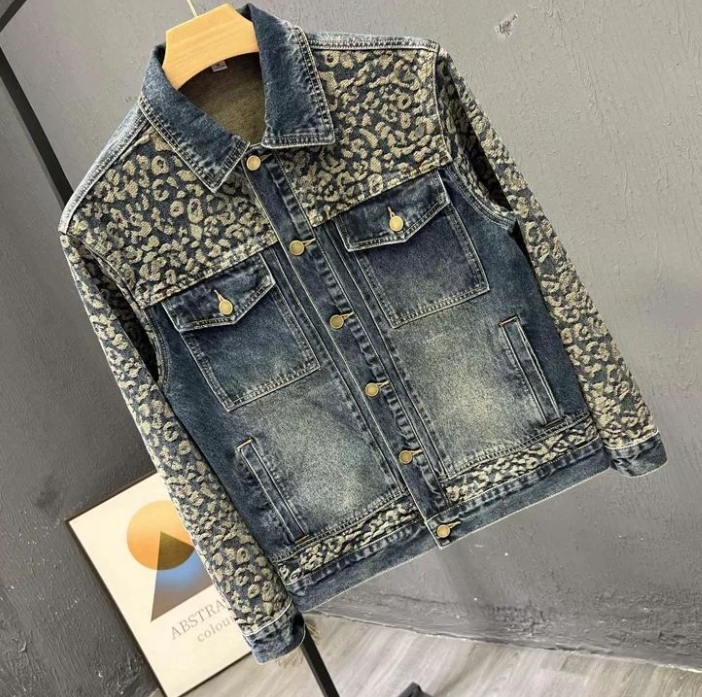 Men's Trendy Cool Korean Style - огляд і ціна Patchwork Jean Jacket