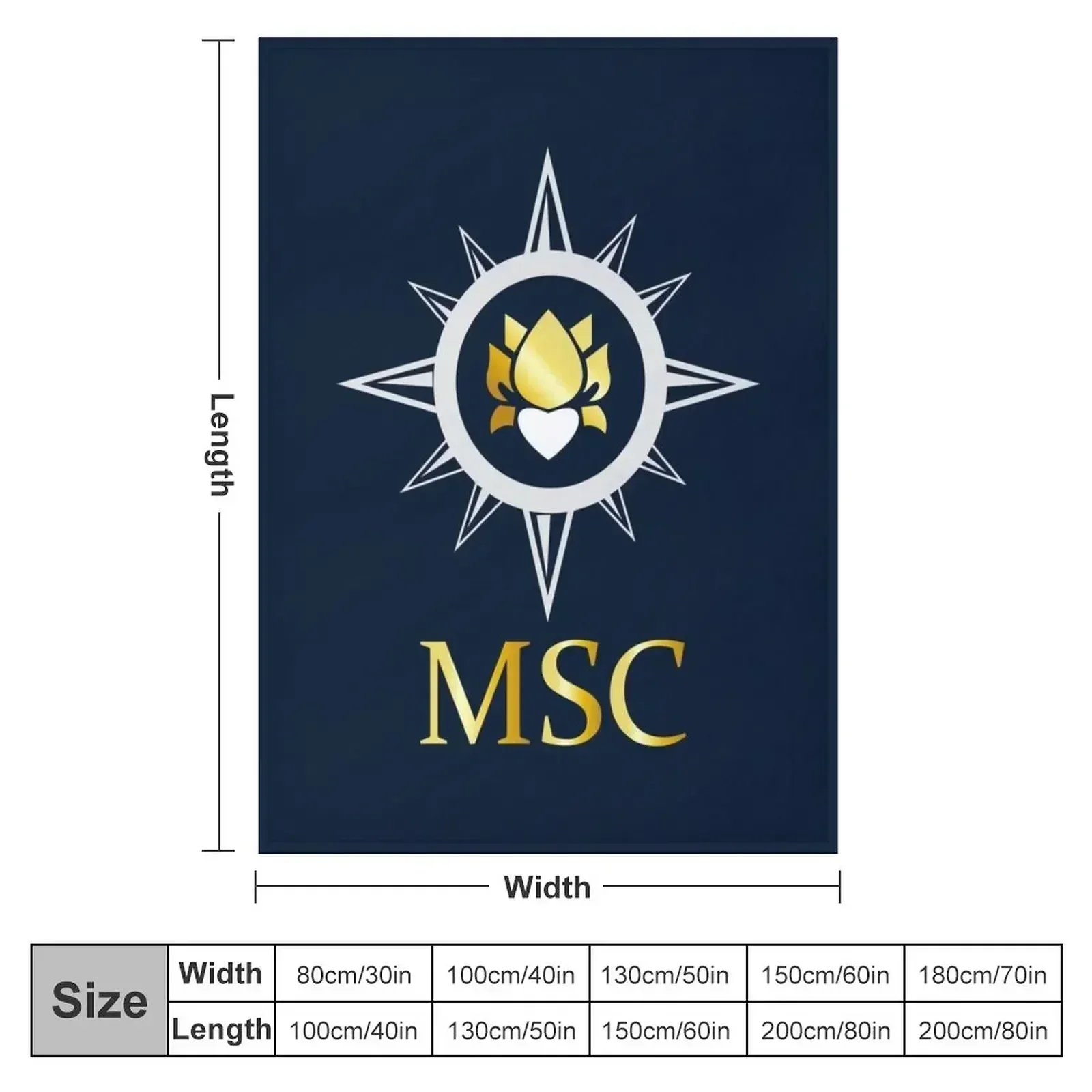 msc yacht club Throw Blanket b - огляд і ціна Vintage Yacht Fashion