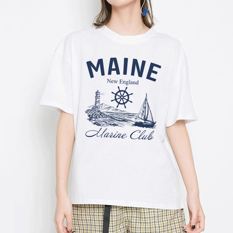 Maine Marine Club Vintage T-Sh - огляд і ціна Vintage Yacht Fashion