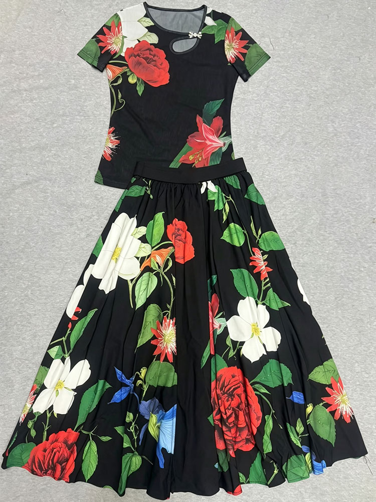 Retro summer new two-piece T-s - огляд і ціна Vintage Fashion T Shirts