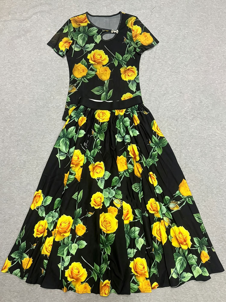 Retro summer new two-piece T-s - огляд і ціна Vintage Fashion T Shirts
