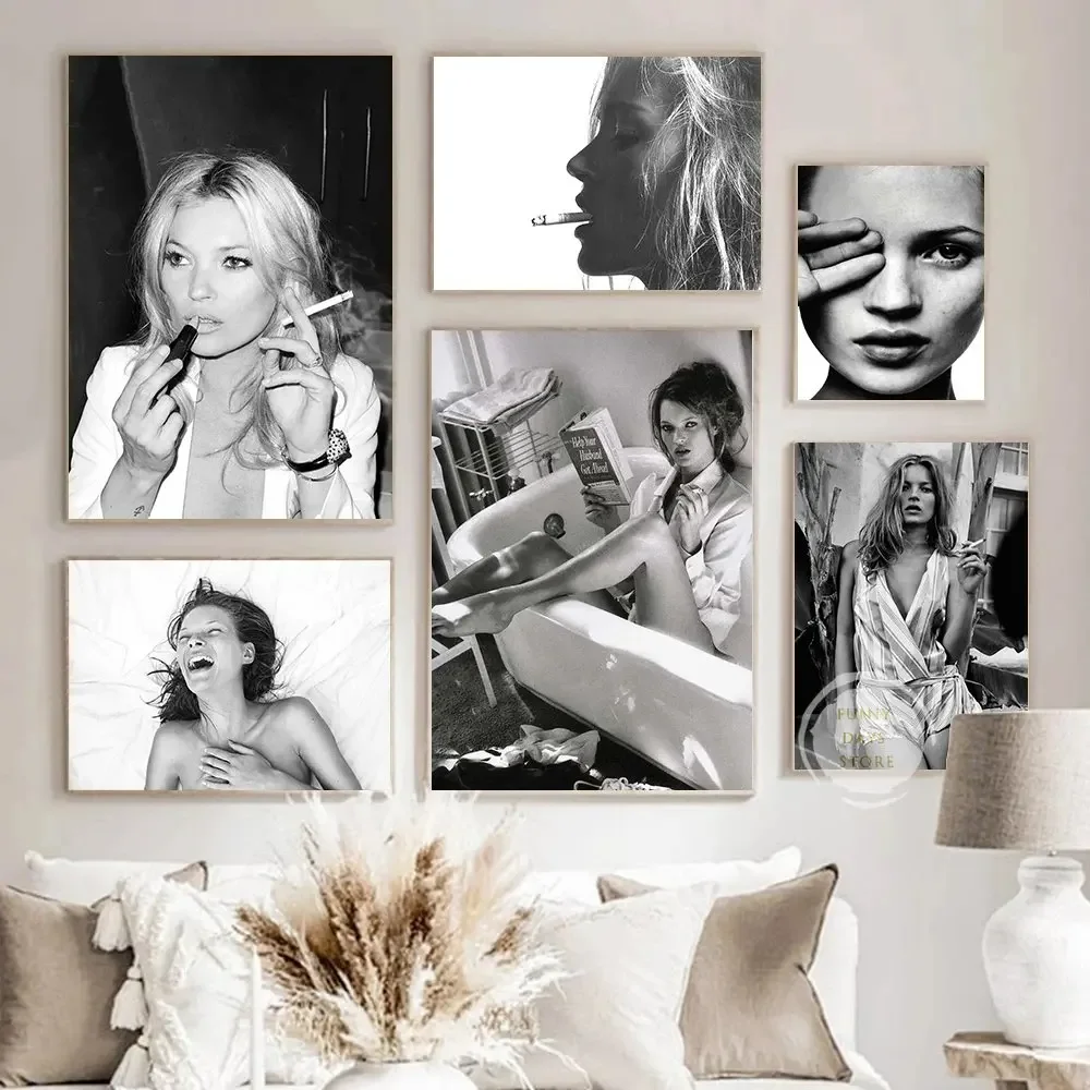 Vintage Sexy Supermodel Kate M - огляд і ціна Vintage Fashion Prints For Wall