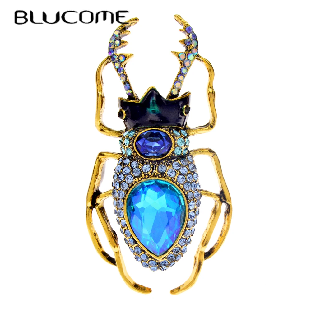 Blucome Blue Crystal Beetle Br - огляд і ціна Vintage Fashion Bug