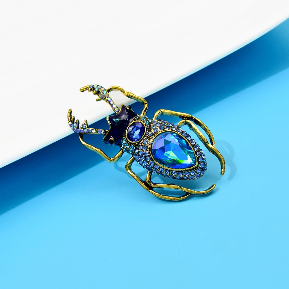 Blucome Blue Crystal Beetle Br - огляд і ціна Vintage Fashion Bug