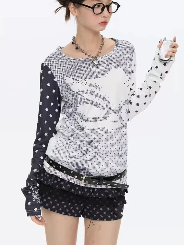 Y2k Aesthetic Long Sleeve T-sh - огляд і ціна Vintage Fashion T Shirts