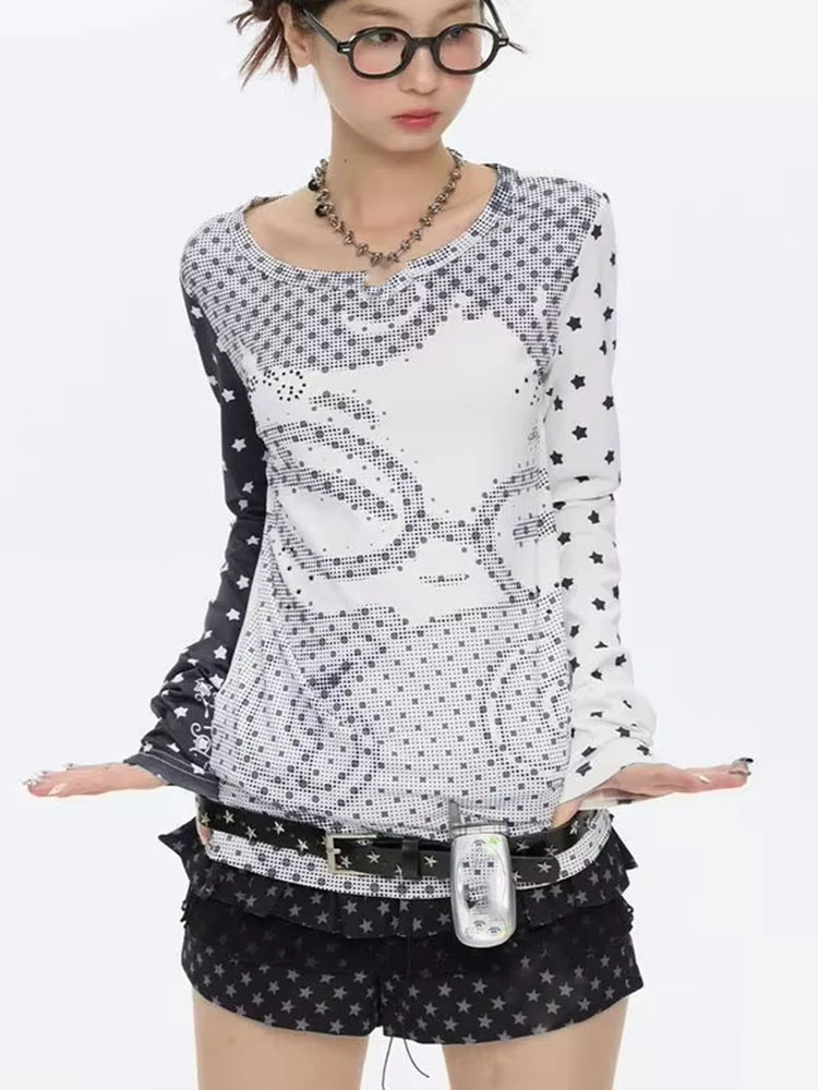 Y2k Aesthetic Long Sleeve T-sh - огляд і ціна Vintage Fashion T Shirts