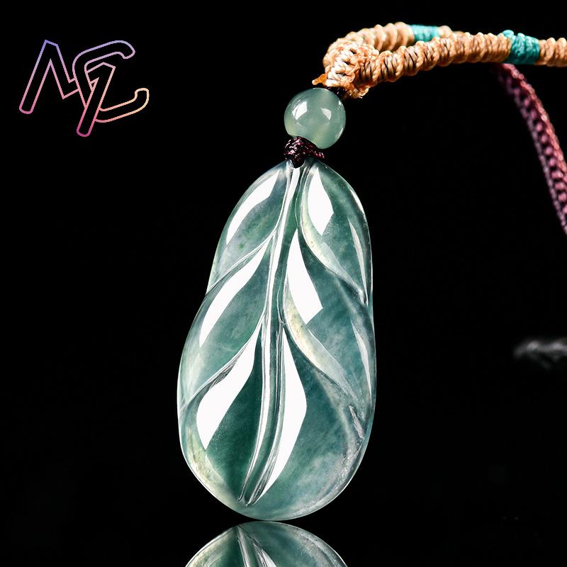 Myanmar Jadeite Leaf Pendant G - огляд і ціна Vintage Fashion Women