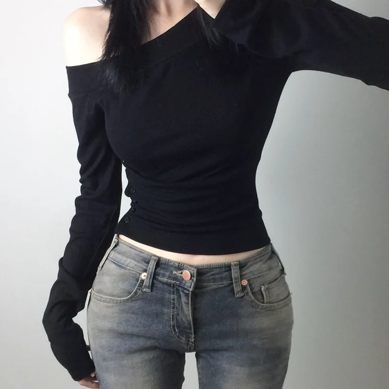 Y2K Vintage Pleated Button T-S - огляд і ціна Vintage Fashion T Shirts