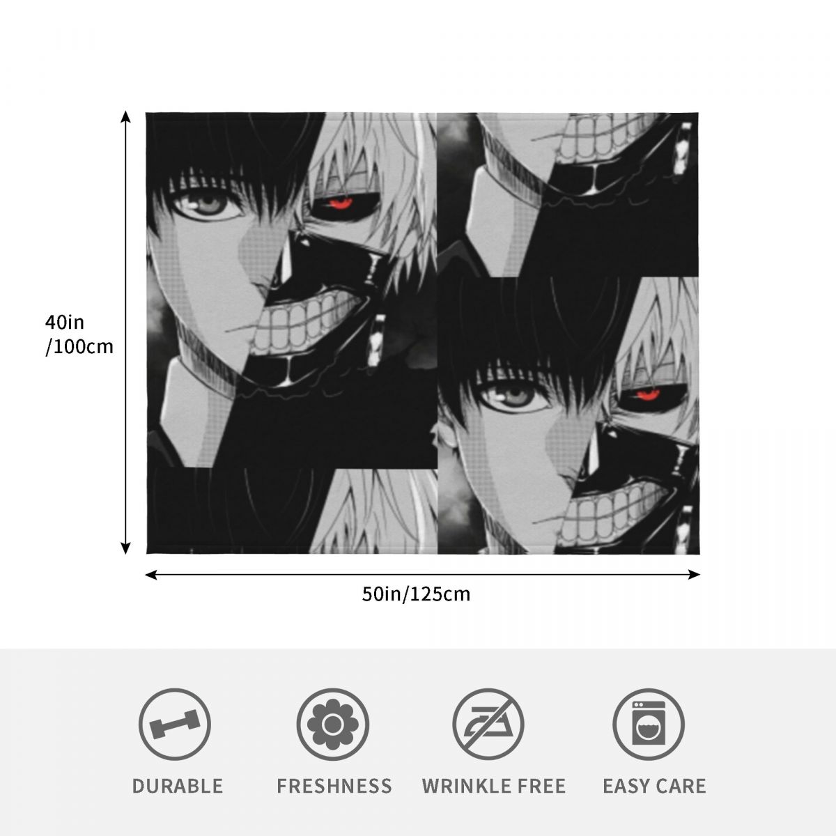 Ken Kaneki Throw Blanket Plaid - огляд і ціна Vintage Ken Fashion