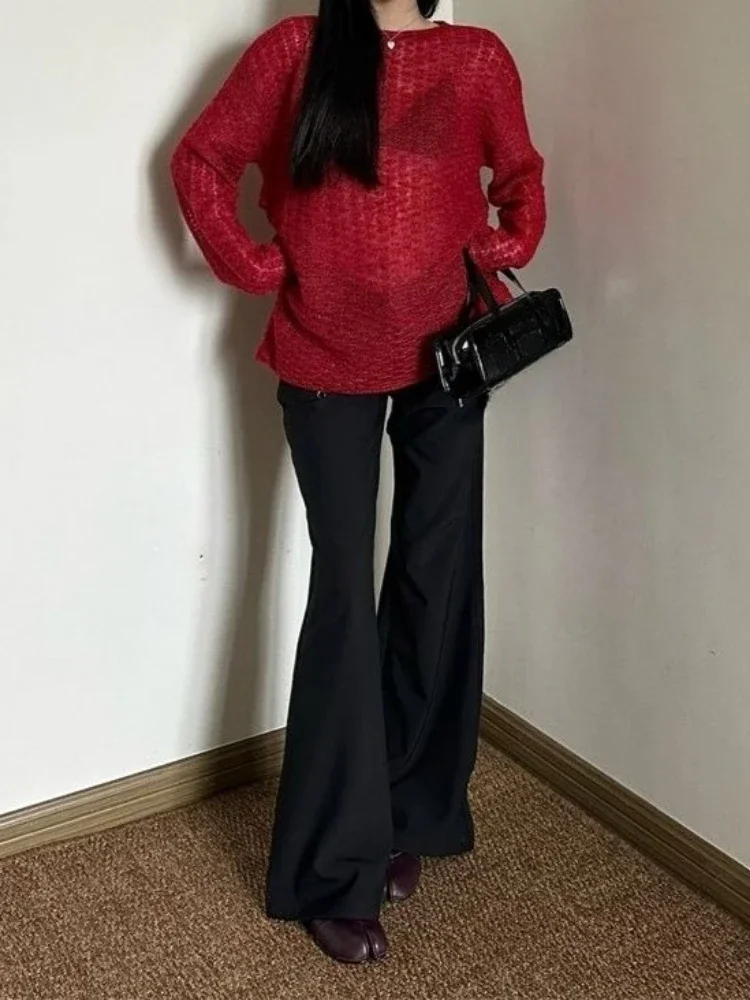 Y2K See-Through Knitted Women' - огляд і ціна Vintage Fashion T Shirts